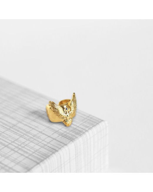 Jagged Halo Jewelry Yellow Phoenix Ear Cuff