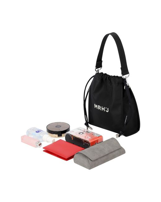 MARHEN.J Black Recycled Nylon Mini Cross Bag