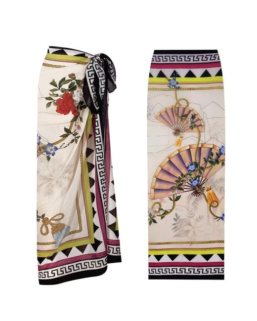 LOVEIST STORE Natural Assorti Graphic Print Sarong Pareo