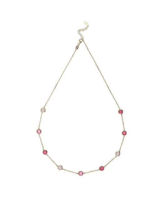 Latelita London Metallic Sardinia Necklace The Pinks