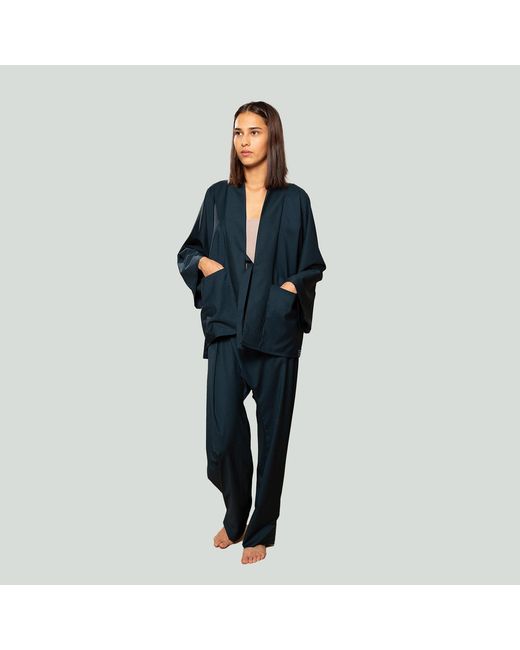 MOE Blue Wool Jacket Reversible