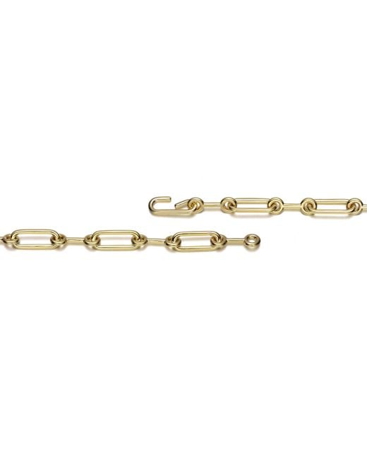 Genevive Jewelry Metallic Rachel Glauber Link Chain Bracelet