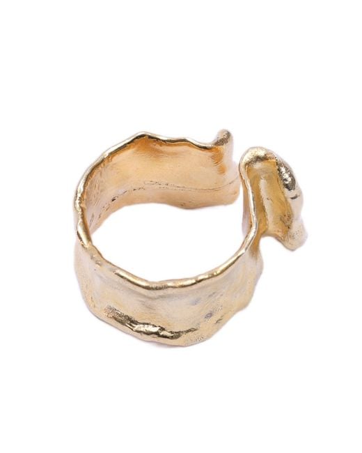 1610Istanbul Metallic Orient Texture Ring