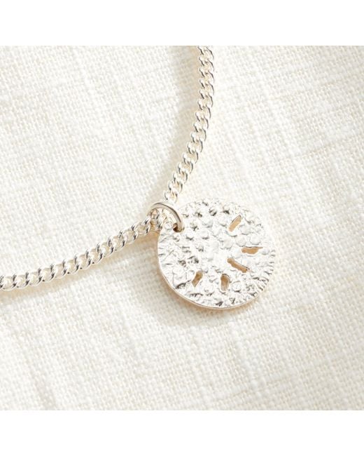 Posh Totty Designs Metallic Sterling Sand Dollar Charm Bracelet