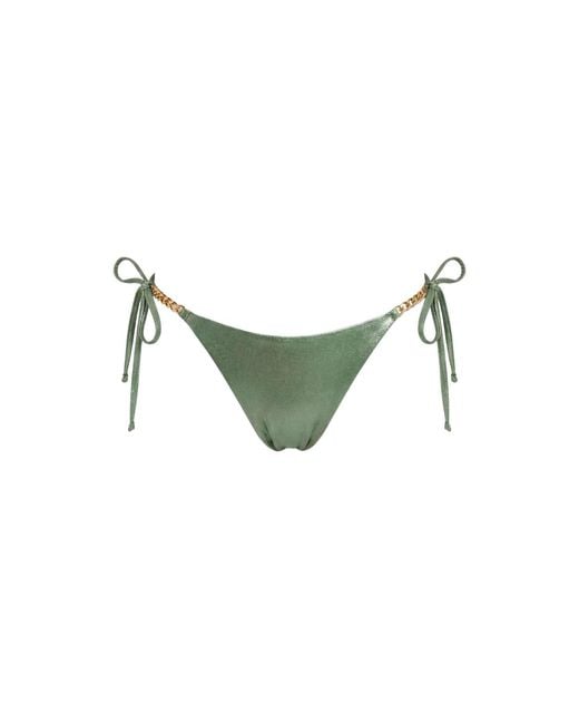 Room 24 Green Mindy Bottom Metallic Mint