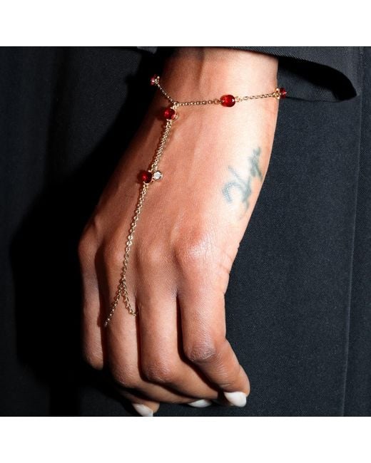 Studio Baloge Metallic Carmine Hand Chain