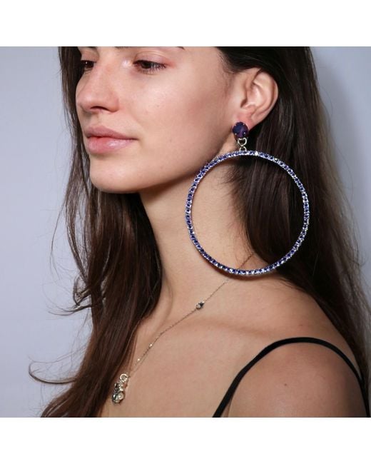 Vicki Sarge Black The Jumbo Hoop Earrings