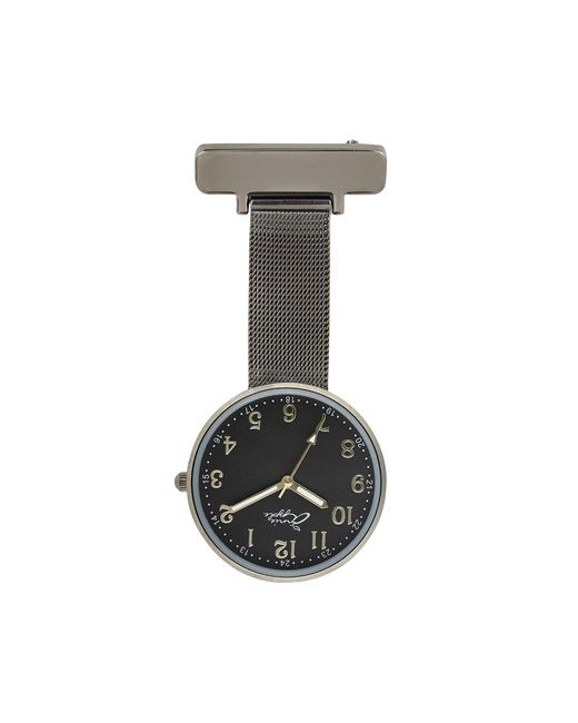 Bermuda Watch Company Gray Annie Apple Empress Interchangeable Gunmetal Mesh Wrist To Nurse Watch