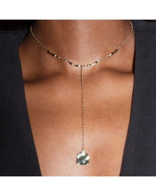 Studio Baloge Metallic Suspendue Necklace – Long