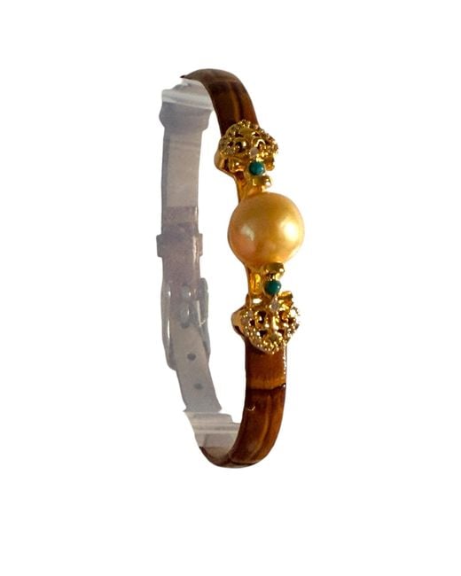 Ninemoo White Pearl Time Bracelet