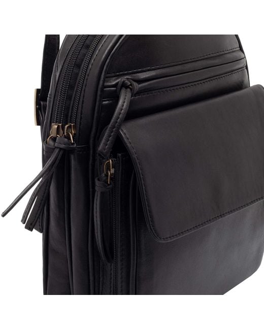 Lloyd Baker Black Sikkim Leather Backpack