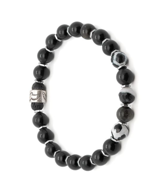 Ebru Jewelry Black Night Eagle Bracelet for men