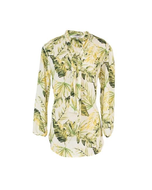 Jennafer Grace Metallic Palma Tie Front Blouse