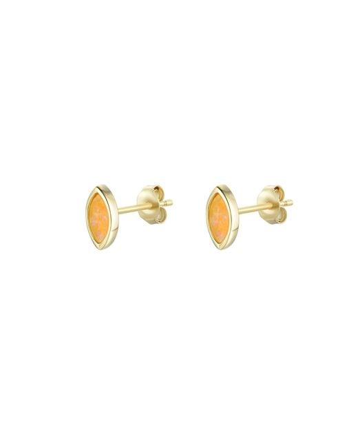 KAMARIA Blue Marquise Opal Stud Earrings