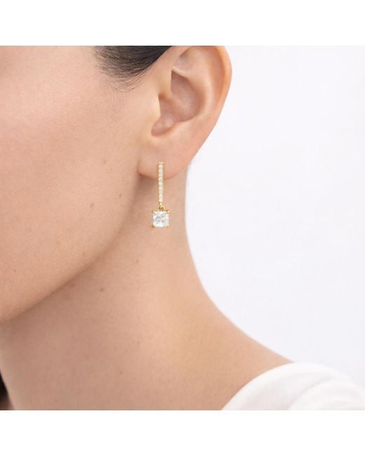 Uchi and Soto Metallic Shikaku Drop Stone Earrings