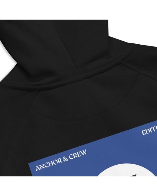 Anchor and Crew Black Three Celeste Editions Organic Cotton Hoodie