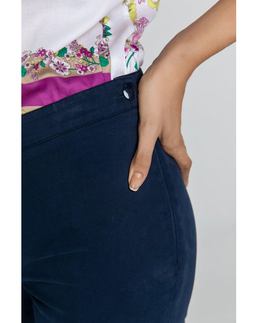 Conquista Blue Slim Fit Pants Fashion