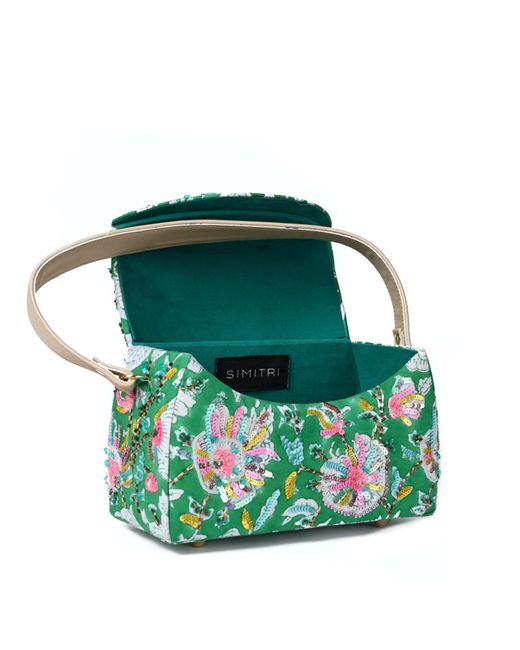 Simitri Green Garden Half Moon Bag