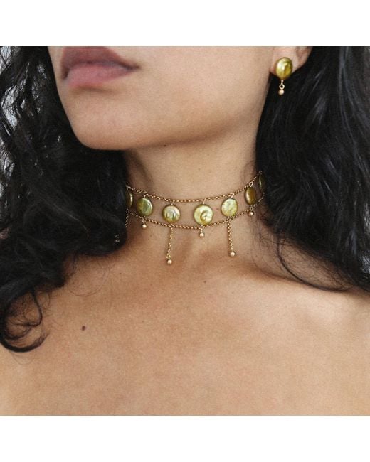 Marquise Swim Metallic Necklace