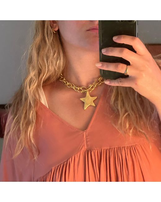 Sccollection Metallic Gia Star Necklace