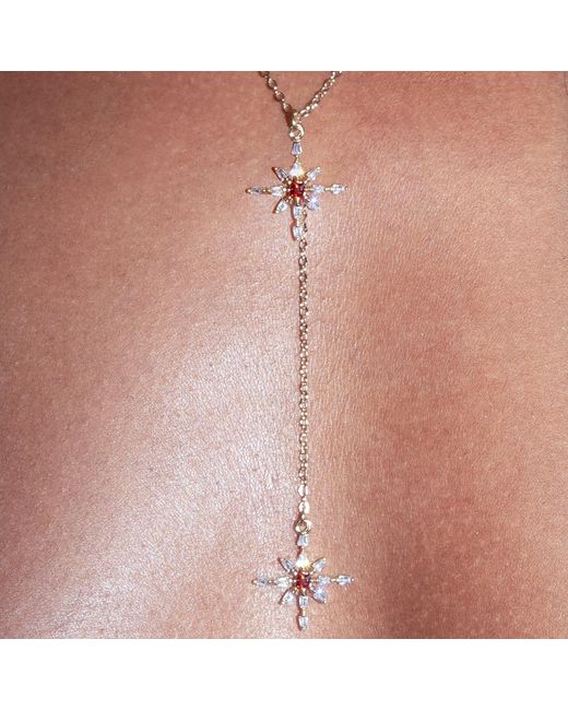 Studio Baloge Metallic Maelis Drop Necklace