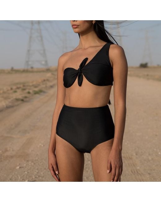 Paola Amador Blue High Waist Bikini Bottom