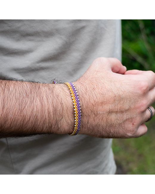 Harbour Uk Orange British Connection Rope Bracelet for men