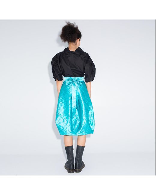 Bianca Popp Blue Wrapped Skirt