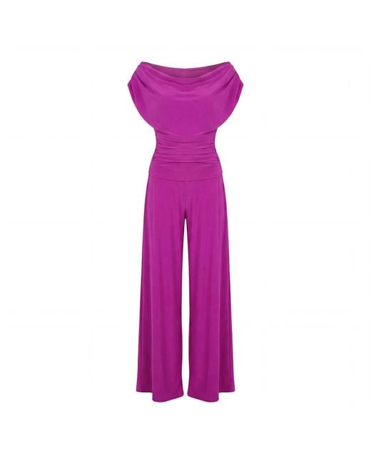 Atom Label Purple Carbon Jumpsuit