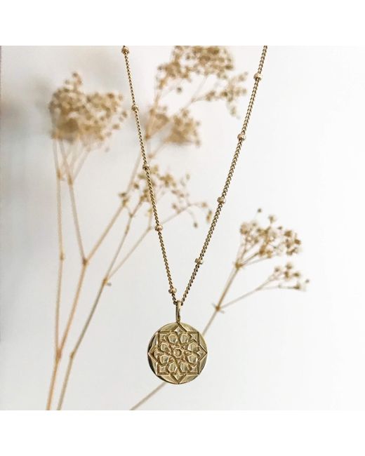Zohreh Metallic 16 Stationed Bead Chain 9K