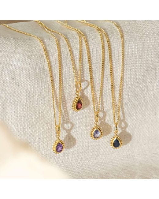 Charlotte's Web Jewellery Metallic October Birthstone Necklace