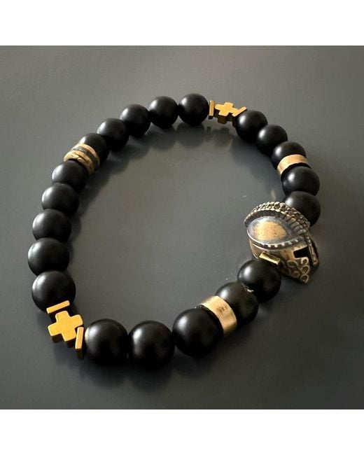 Ebru Jewelry Black Vibe Gladiator Bracelet for men