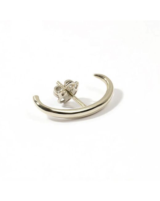 VicStoneNYC Fine Jewelry White Ear Cuff Lobe Solid Earring