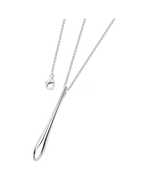 Lucy Quartermaine Metallic Sterling Solid Tear Drop Pendant