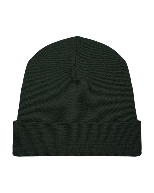 Paul James Knitwear Green Heavyweight Extra Fine Merino Wool Amble Watch Cap for men