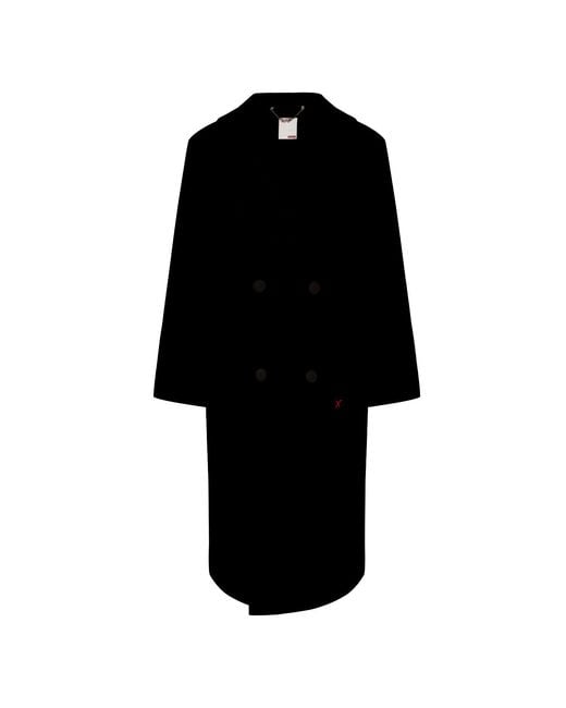 Pcfg Black Wool Long Coat for men