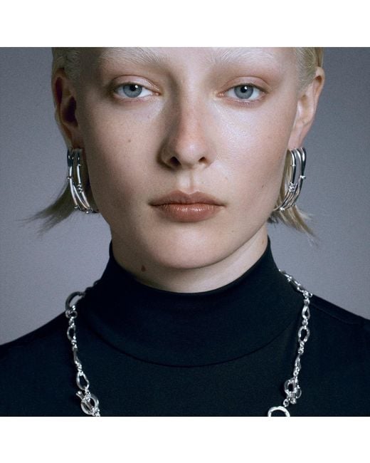 Stefan Tiron White Nyxara Silva Earing