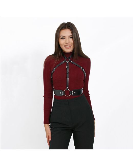 Haute Cuir Black Overbust Leather Harness