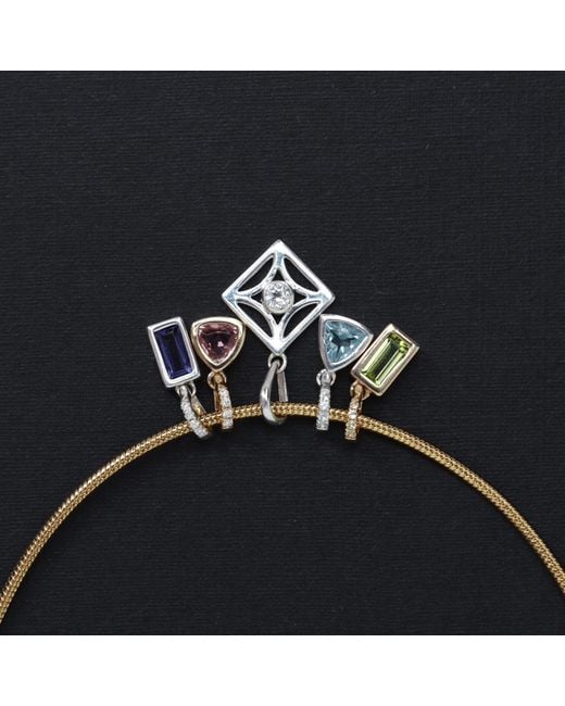 Hillary Alexandria Blue Maxi Topaz Charm