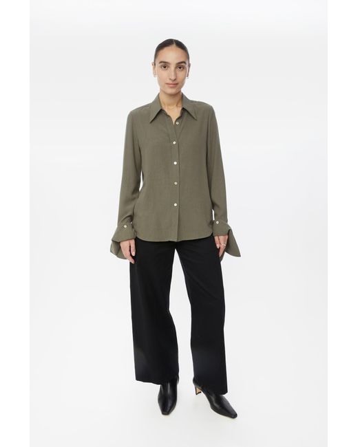 Dāl the Label Brown Long Cuff Relaxed Top