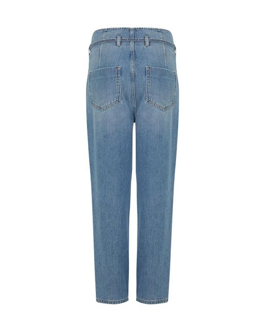 Nocturne Blue High-waisted Mom Jeans