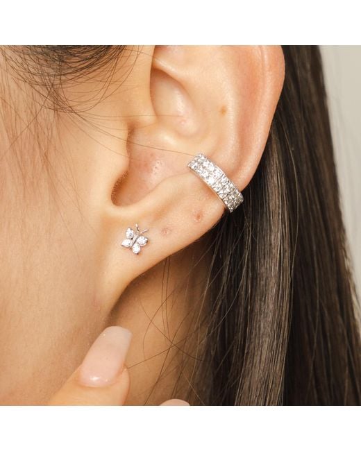 BLOOMTINE | Earth Angel HQ Metallic Enchanting Flutterfly Sterling Butterfly Studs