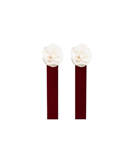 Nur Karaata Red Versailles Rose Burgundy Gloves