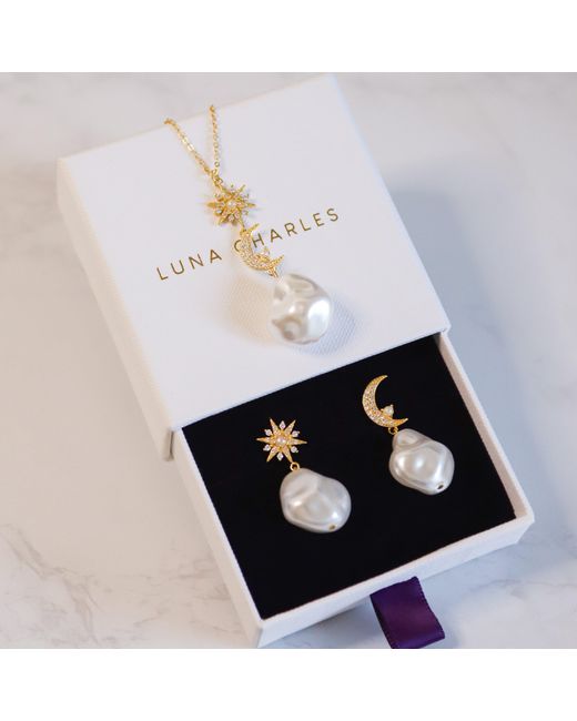 Luna Charles Pink Pearl Drop Gift Set