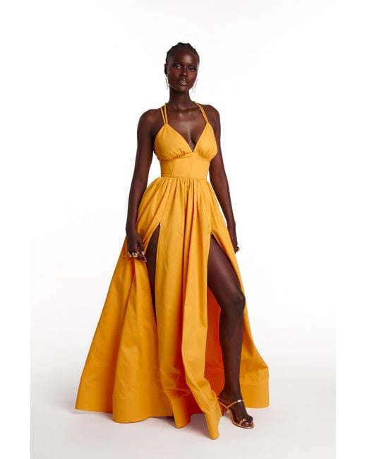 Ofuure Yellow Adele Maxi Dress