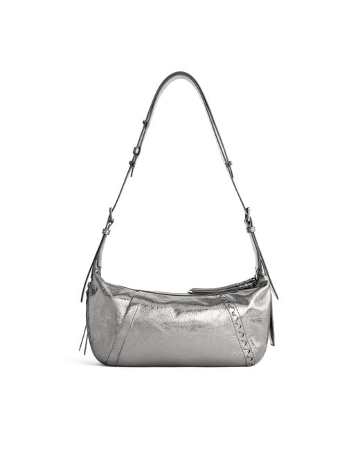 Orange Cube White Metropolitan Hobo Bag