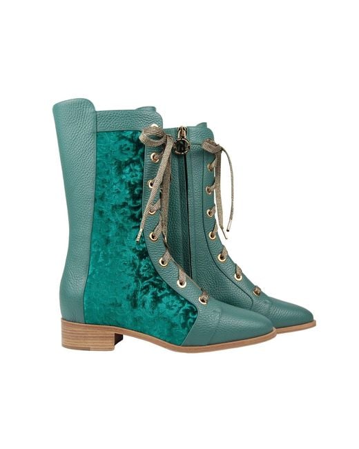 Moon D'elle Green Vespro Boots