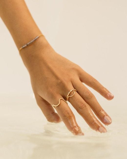 Inari Jewellery White Over The Bump Ring