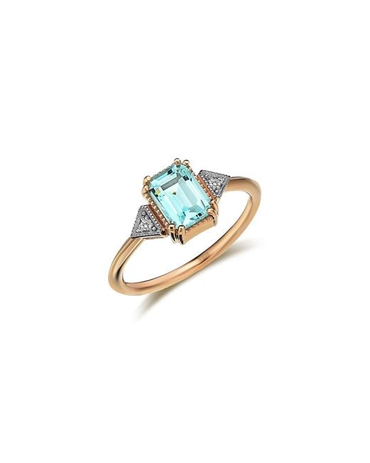 Reis Jewellery Black Gala Aquamarine