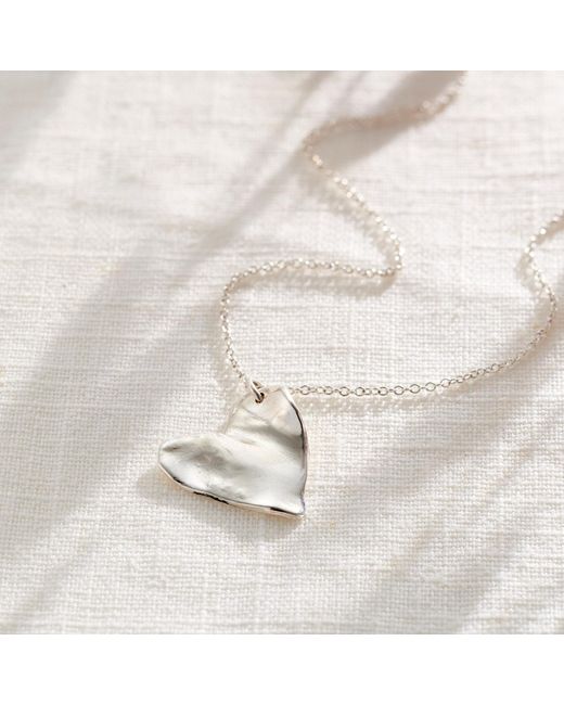 Posh Totty Designs Metallic Fortune Heart Charm Necklace